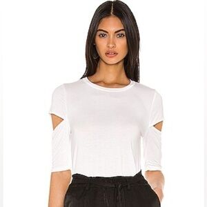 Michael Lauren Hansen slit tee shirt